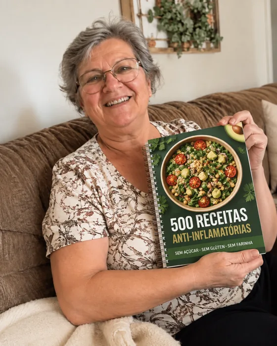 Foto de cliente com o livro 500 Receitas